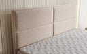 Boxspringbed Viola in structuurstof met opbergruimte