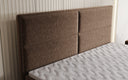 Boxspringbed Viola in structuurstof met opbergruimte