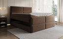 Boxspringbed Viola in structuurstof met opbergruimte