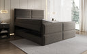 Boxspringbed Viola in structuurstof met opbergruimte