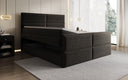 Boxspringbed Viola in structuurstof met opbergruimte