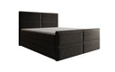 Boxspringbed Viola in structuurstof met opbergruimte
