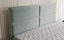 Boxspringbed Viola in structuurstof met opbergruimte
