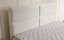 Boxspringbed Viola in structuurstof met opbergruimte