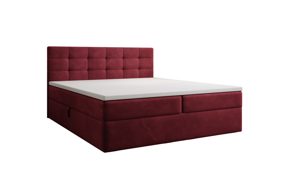Boxspringbed Lux Fluweel met opbergruimte