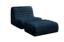 Designfauteuil Remo in Ribstof