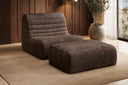 Designfauteuil Remo in Ribstof