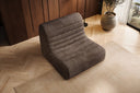 Designfauteuil Remo in Ribstof