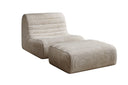 Designfauteuil Remo in Ribstof