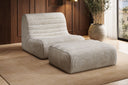 Designfauteuil Remo in Ribstof