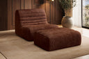 Designfauteuil Remo in Ribstof