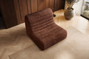 Designfauteuil Remo in Ribstof