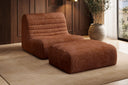 Designfauteuil Remo in Ribstof
