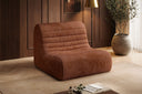 Designfauteuil Remo in Ribstof