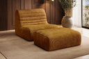Designfauteuil Remo in Ribstof