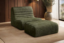 Designfauteuil Remo in Ribstof