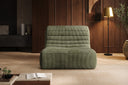 Designfauteuil Remo in Ribstof