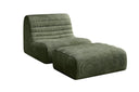 Designfauteuil Remo in Ribstof