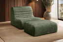 Designfauteuil Remo in Ribstof
