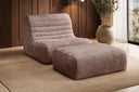Designfauteuil Remo in Ribstof