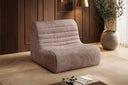 Designfauteuil Remo in Ribstof