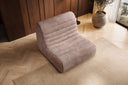 Designfauteuil Remo in Ribstof