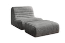Designfauteuil Remo in Ribstof