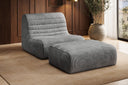 Designfauteuil Remo in Ribstof