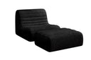 Designfauteuil Remo in Ribstof