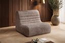 Designfauteuil Remo in Ribstof