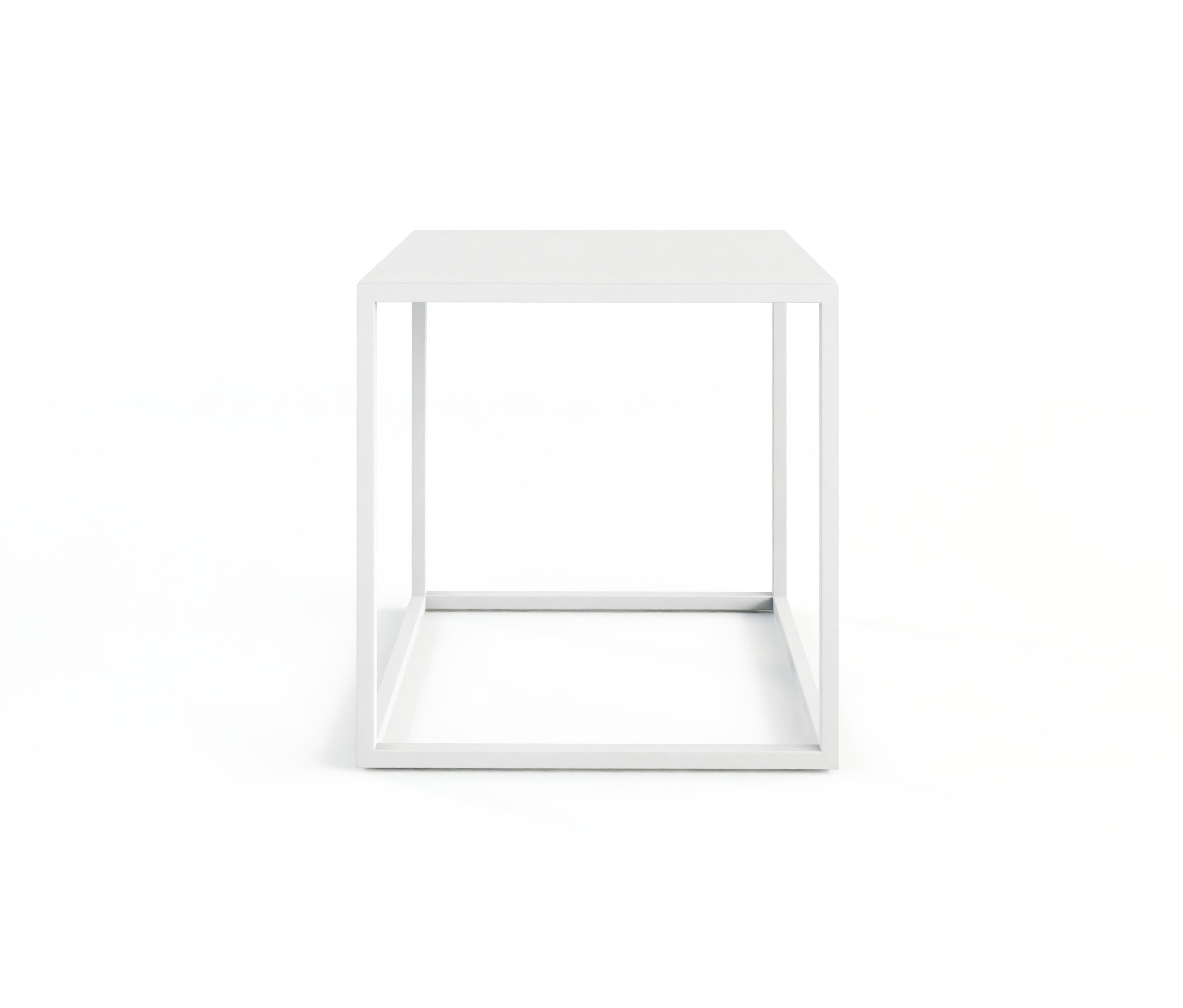 Salontafel/Bijzettafel Soli X – Minimalistisch ontwerp van staalplaat en Metaal