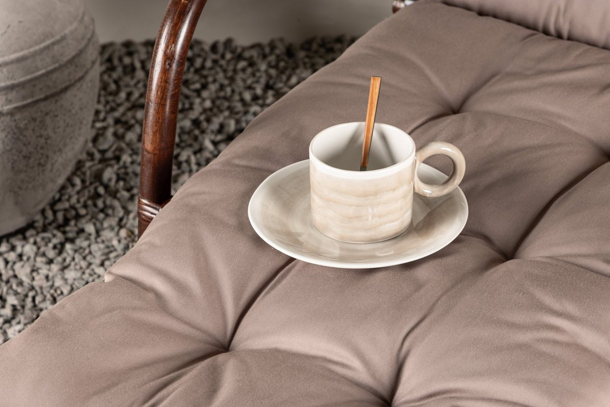 Sonnenliege Virell - aus Rattan inklusive Kissen