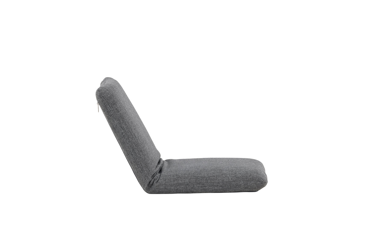 Sonnenliege Zephyra - aus Polyester mit Stahlgestell in Grau