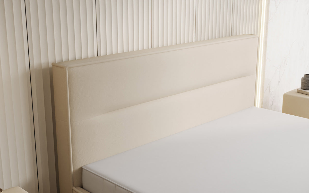 Designer gestoffeerd bed Merry Stof met opbergruimte