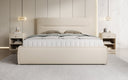 Designer gestoffeerd bed Merry Stof met opbergruimte