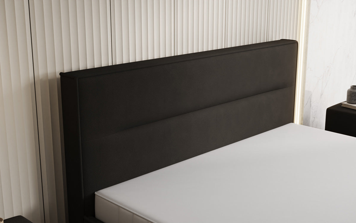 Designer gestoffeerd bed Merry Stof met opbergruimte