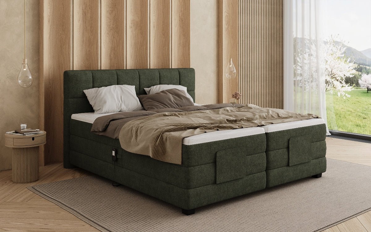 Boxspringbed Monaco - elektrisch verstelbaar in Stof