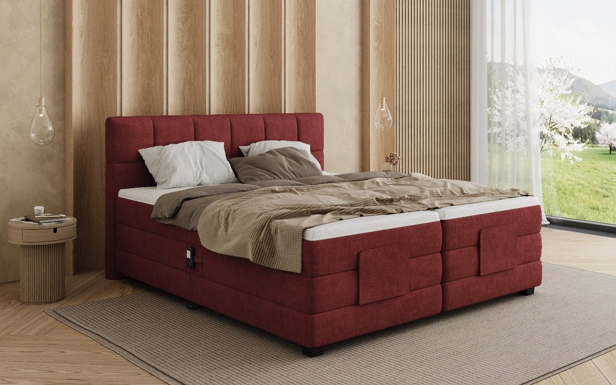 Boxspringbed Monaco - elektrisch verstelbaar in Stof