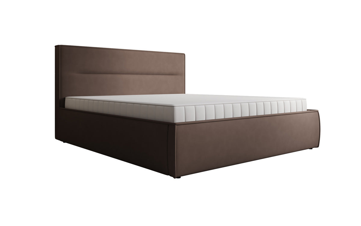 Designer gestoffeerd bed Merry Stof met opbergruimte
