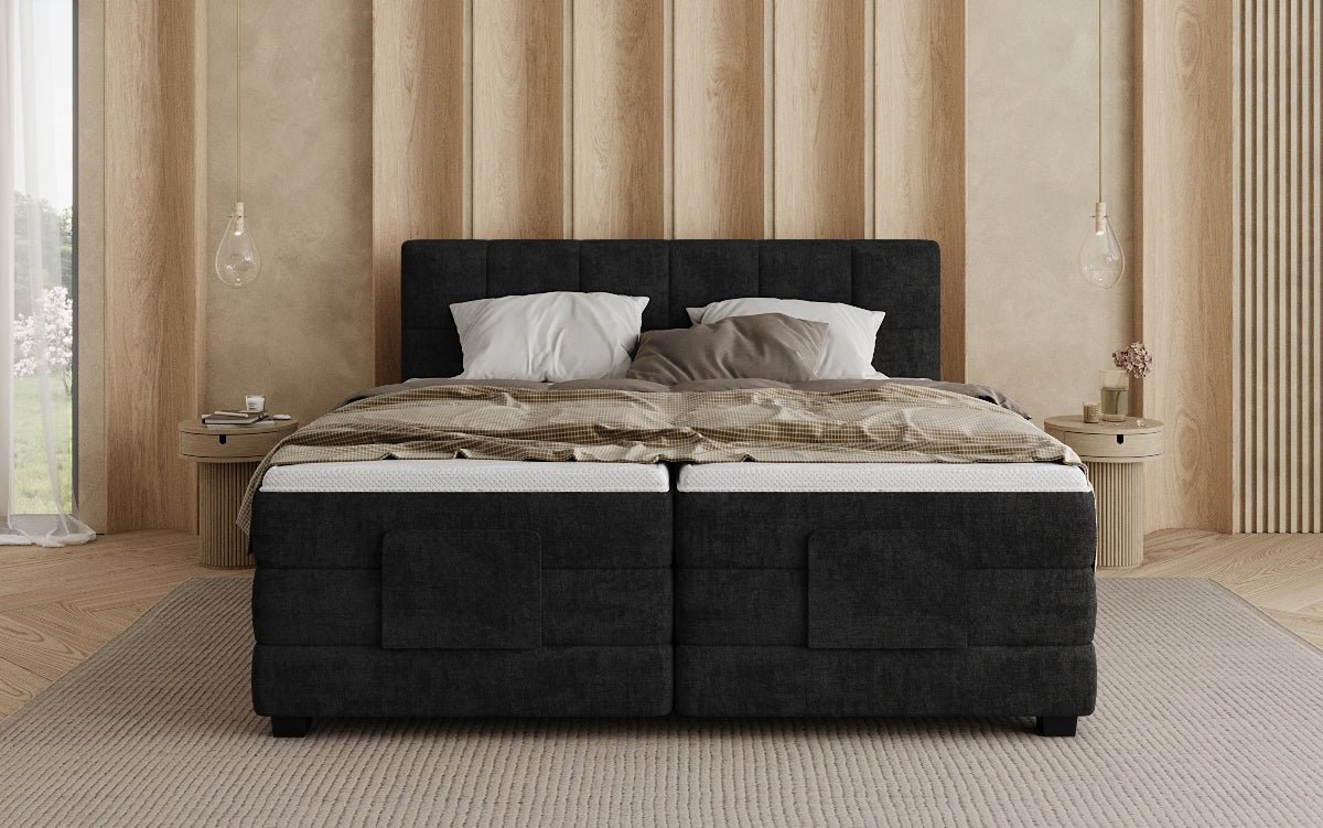 Boxspringbed Monaco - elektrisch verstelbaar in Stof