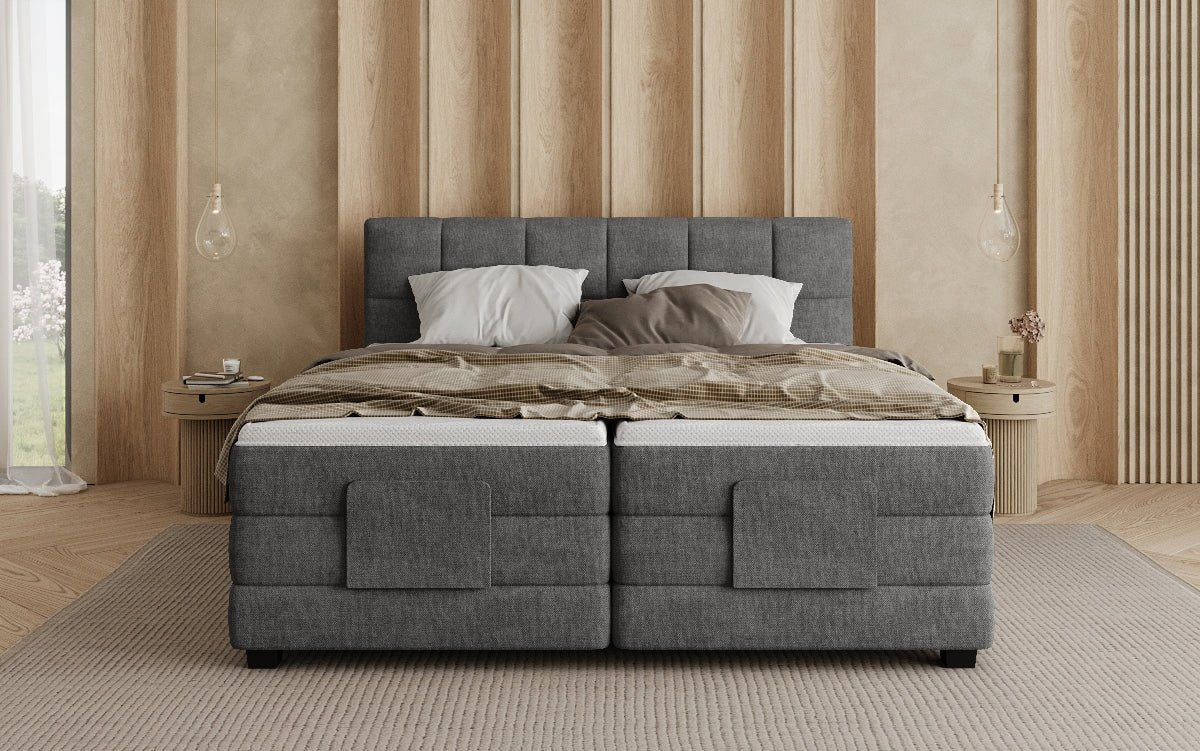 Boxspringbed Monaco - elektrisch verstelbaar in Stof