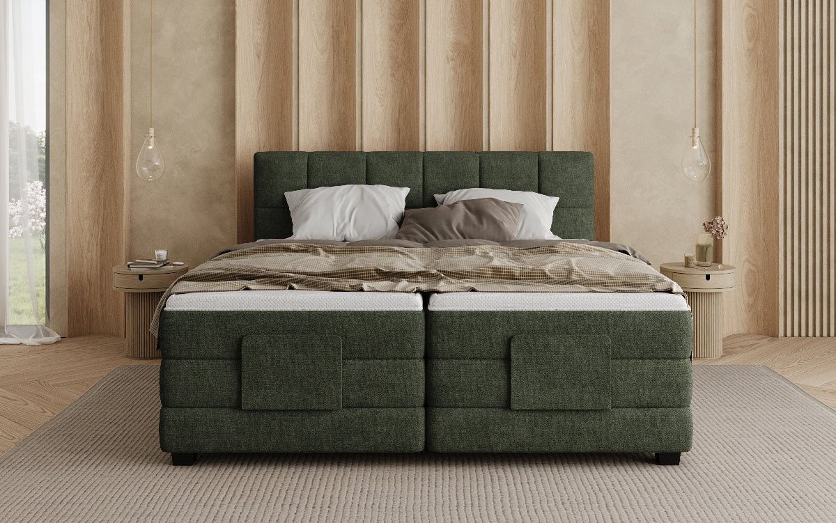 Boxspringbed Monaco - elektrisch verstelbaar in Stof