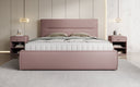 Designer gestoffeerd bed Merry Stof met opbergruimte