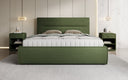 Designer gestoffeerd bed Merry Stof met opbergruimte