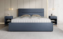 Designer gestoffeerd bed Merry Stof met opbergruimte