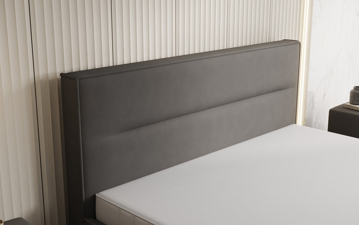 Designer gestoffeerd bed Merry Stof met opbergruimte
