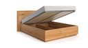 Designer houten bed Celestia van massief eikenhout met opbergruimte