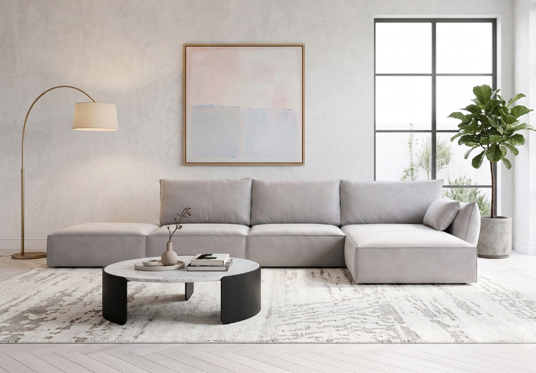 Designerbank Nuvola L Open in Fluweel