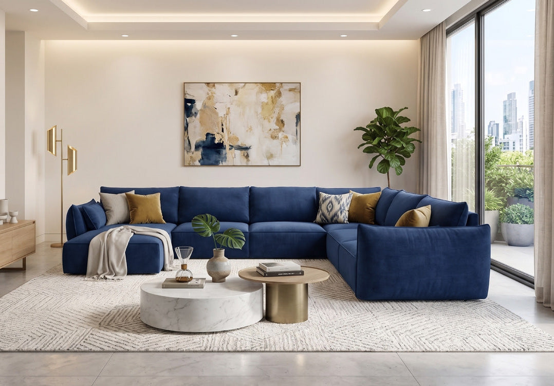 Designbank Nuvola U in Fluweel