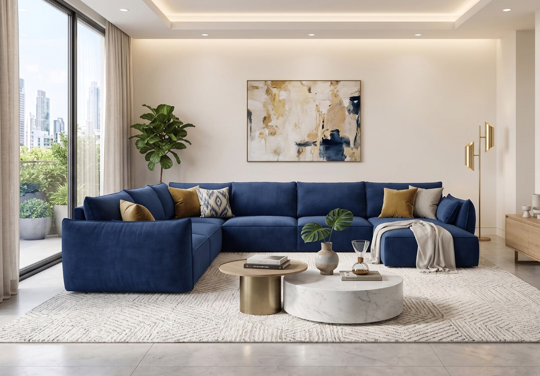 Designbank Nuvola U in Fluweel